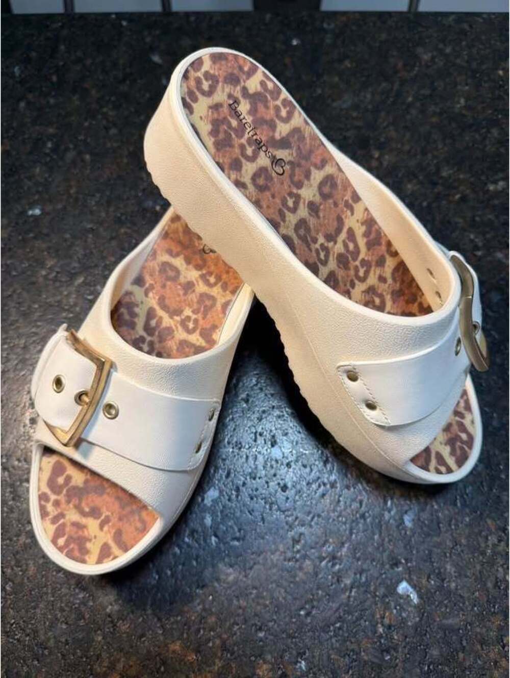 Baretraps Platform Slide Sandals Size 8
